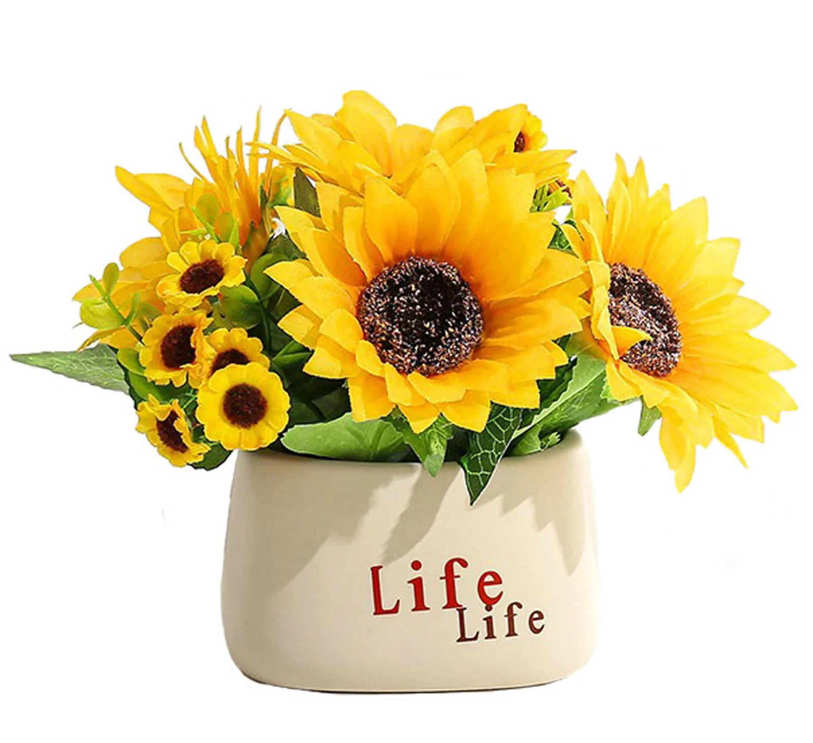 Mini Fake Flowers Sunflower Plants Set, Small Artificial Plants with Vase Set for Home Kitchen Office Bedroom Decor Indoor
Mini Fake Flowers Sunflower Plants Set, Small Artificial Plants with Vase Set for Home Kitchen Office Bedroom Decor Indoor