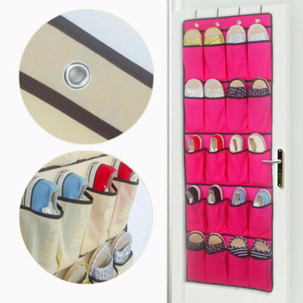20 Pocket Hanging Over Door Shoe Wardrobe Organiser Storage Rack Tidy Space Saver Wall-Mounted Storage Bag With Hooks
20 Pocket Hanging Over Door Shoe Wardrobe Organiser Storage Rack Tidy Space Saver Wall-Mounted Storage Bag With Hooks
