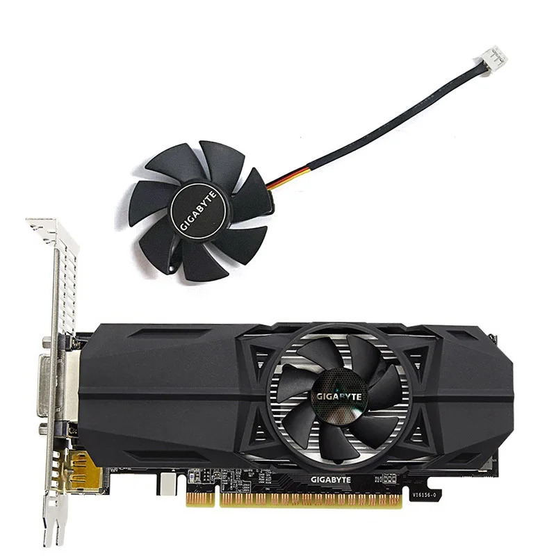 FS1250-S2053A 12V 0.19A GIGABYTE GTX 1050 OC GPU Cooler for GIGABYTE GTX1050/1050Ti Graphics Card Fan
FS1250-S2053A 12V 0.19A GIGABYTE GTX 1050 OC GPU Cooler for GIGABYTE GTX1050/1050Ti Graphics Card Fan