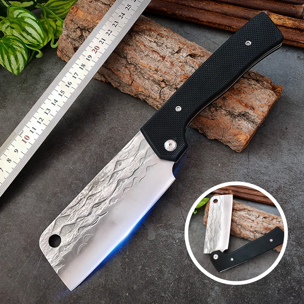 G10 Folding Knife Hand Forged Blade Outdoor Portable Knives Hunting Camping Barbecue Knife Self-defense Survival Knives 5 Inches
G10 Folding Knife Hand Forged Blade Outdoor Portable Knives Hunting Camping Barbecue Knife Self-defense Survival Knives 5 Inches