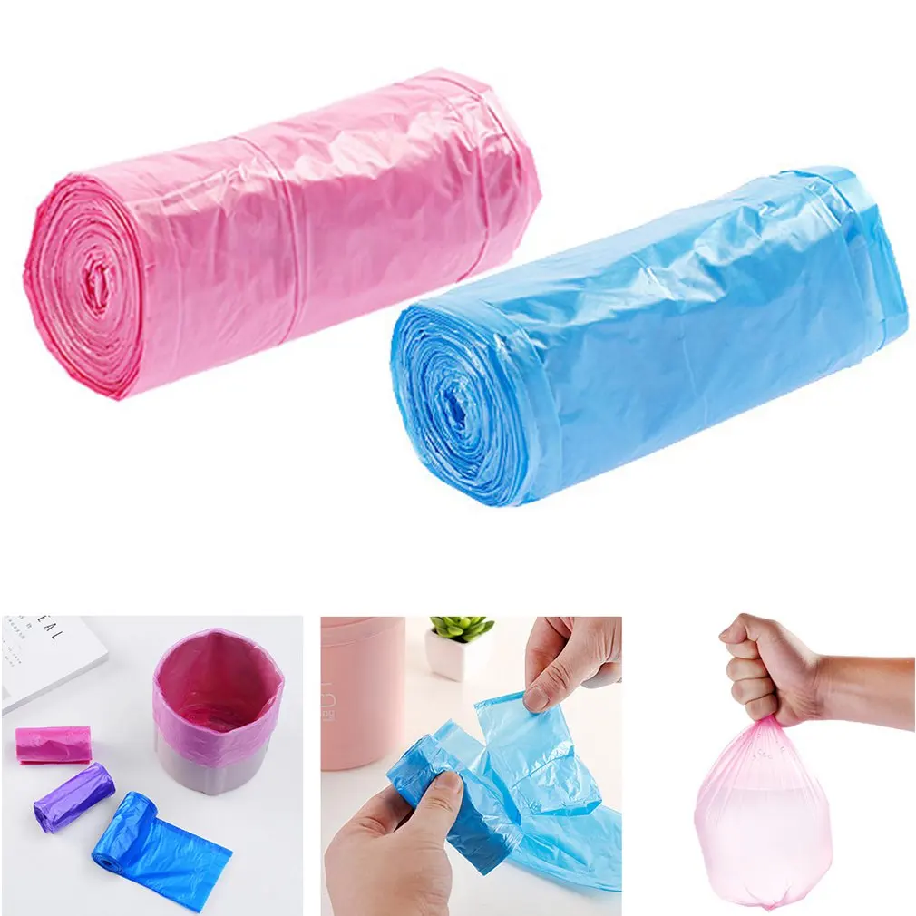

Разноцветные бытовые одноразовые мешки для мусора, кухонные бытовые сумки, пластиковые пакеты для уборки, большие мешки для мусора
