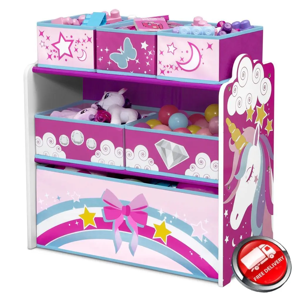 Delta Children Unicorn Design & Store 6 Bin Toy Storage Organizer - Greenguard Gold Certified storage containers
Delta Children Unicorn Design & Store 6 Bin Toy Storage Organizer - Greenguard Gold Certified storage containers