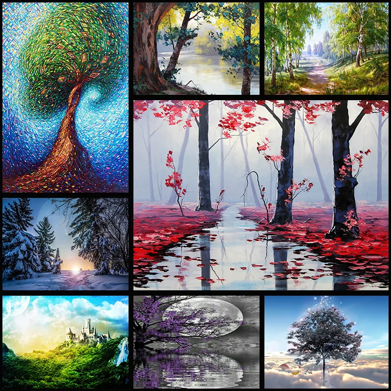 Diamond Embroidery Landscape Cross Stitch DIY Diamond Painting Tree Rhinestones Beadwork Mosaic Kit
Diamond Embroidery Landscape Cross Stitch DIY Diamond Painting Tree Rhinestones Beadwork Mosaic Kit