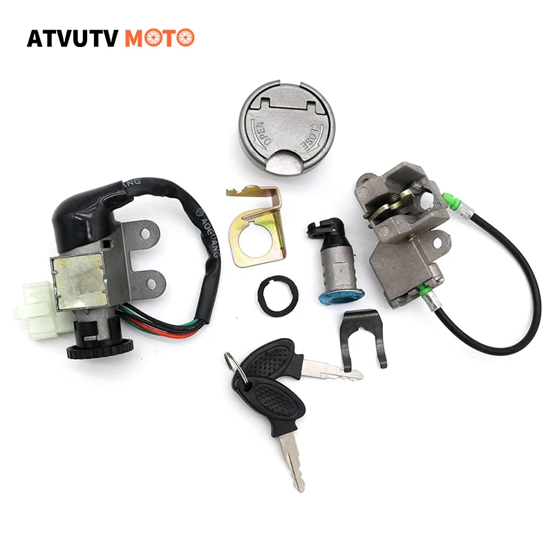 Ignition Switch Lock 5 Wire Scooter Ignition Switch Contact Key Set For Moped GY6 49 50CC DY50 Lifan TaoTao Peace Roketa Jonway
Ignition Switch Lock 5 Wire Scooter Ignition Switch Contact Key Set For Moped GY6 49 50CC DY50 Lifan TaoTao Peace Roketa Jonway