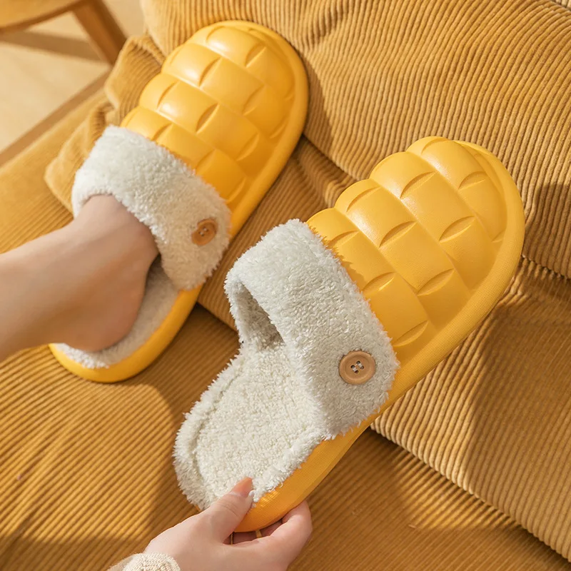Мужские водонепроницаемые плюшевые тапочки, теплые домашние тапочки из ЭВА, для осени и зимы
Мужские водонепроницаемые плюшевые тапочки, теплые домашние тапочки из ЭВА, для осени и зимы