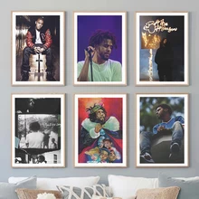 J.Cole Music Character Album Style Art Home Wall Decoration Canvas Poster Aesthetics Modern Design Bedroom Sofa Living Picture