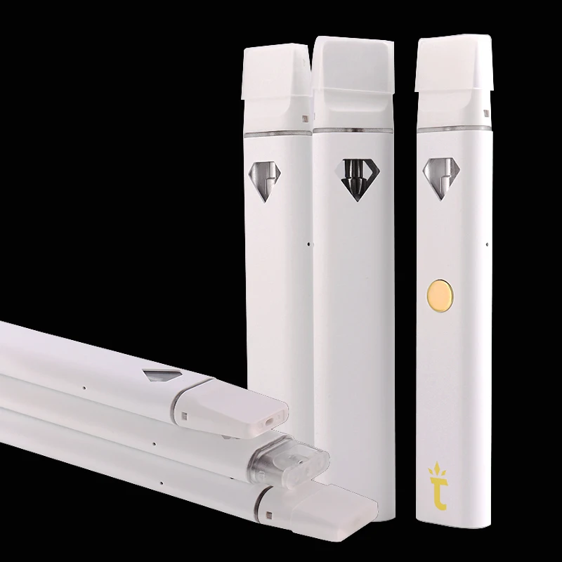 

Torch Diamond Vapes Vape Pen Pod E Cigarettes 2ml Ceramic Coil Pods Empty Cartridge 280mAh Rechargeable Battery For Thick Oil
