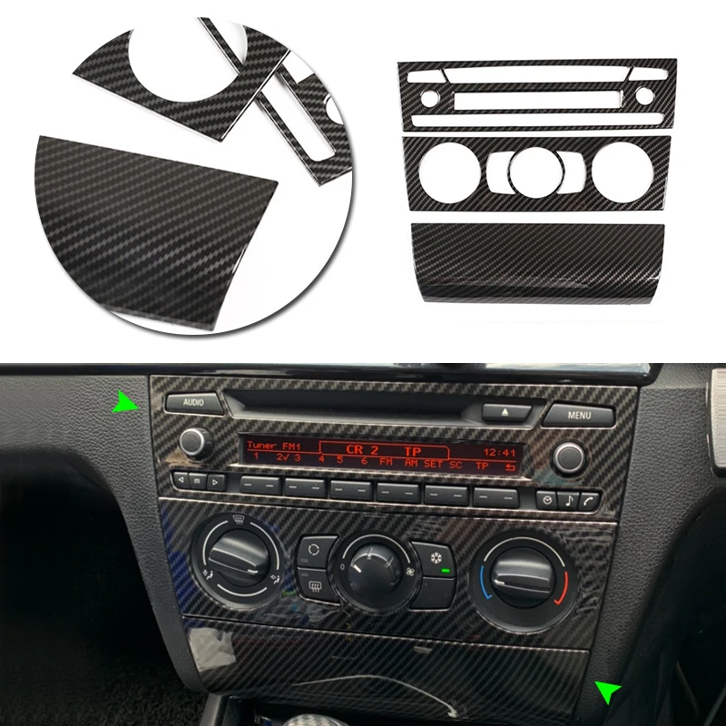 Car Carbon Texture Interior Center Control Air Condition Vent Outlet Volume Adjuster Frame Cover Trim For BMW 1 Series E81 07-11 
Car Carbon Texture Interior Center Control Air Condition Vent Outlet Volume Adjuster Frame Cover Trim For BMW 1 Series E81 07-11