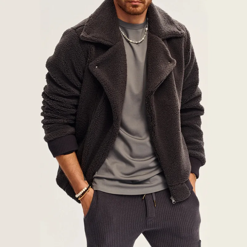 Fashion 2022 New Arrival Lapel Zip Solid Jacket Autumn Winter Men's Long Sleeve Fleece Coat Jackets Men Warm Furry Outwear Top
Fashion 2022 New Arrival Lapel Zip Solid Jacket Autumn Winter Men's Long Sleeve Fleece Coat Jackets Men Warm Furry Outwear Top