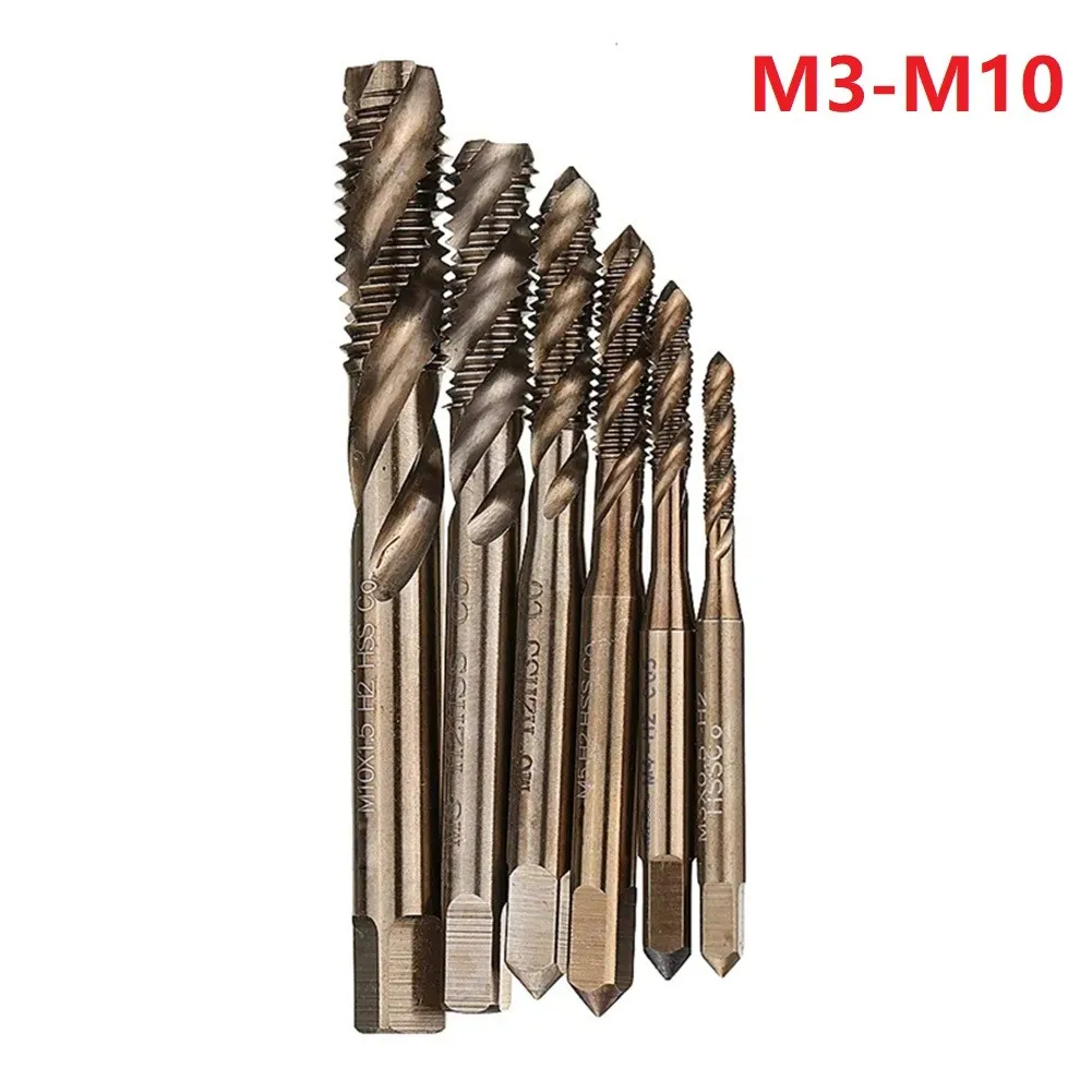 1 компл. Винтовой кран HSS-Co Cobalt M35 станок Sprial Flutes Tap Метрическая резьба винтовой кран Электроинструмент сверло аксессуары
1 компл. Винтовой кран HSS-Co Cobalt M35 станок Sprial Flutes Tap Метрическая резьба винтовой кран Электроинструмент сверло аксессуары