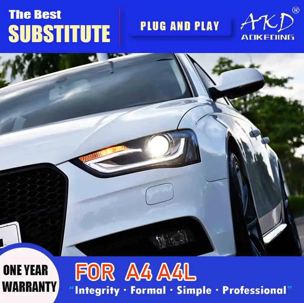AKD Head Lamp for Audi A4 LED Headlight 2013-2016 Headlights A4L DRL Turn Signal High Beam Angel Eye Projector Lens
AKD Head Lamp for Audi A4 LED Headlight 2013-2016 Headlights A4L DRL Turn Signal High Beam Angel Eye Projector Lens