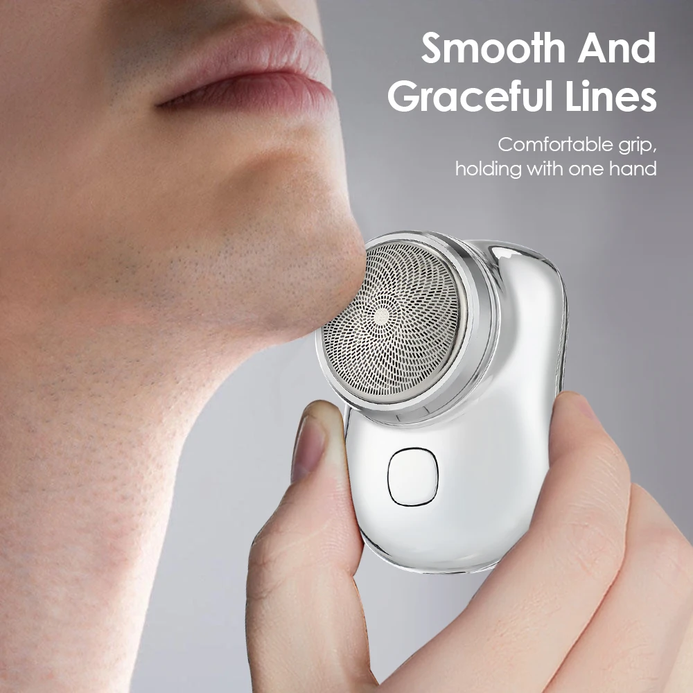 Electric Shaver Mini Rechargeable Men's Razor Shaving Knife Portable Household Travel Fast USB Charging 
Electric Shaver Mini Rechargeable Men's Razor Shaving Knife Portable Household Travel Fast USB Charging