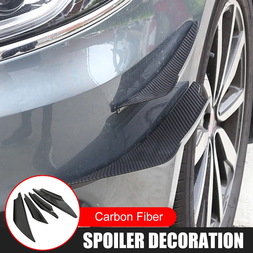 4Pcs Universal Car Spoiler Canard 3D Carbon Fiber ABS Front Bumper Lip Splitter Scratch Protector Car Decor Exterior Accessories
4Pcs Universal Car Spoiler Canard 3D Carbon Fiber ABS Front Bumper Lip Splitter Scratch Protector Car Decor Exterior Accessories