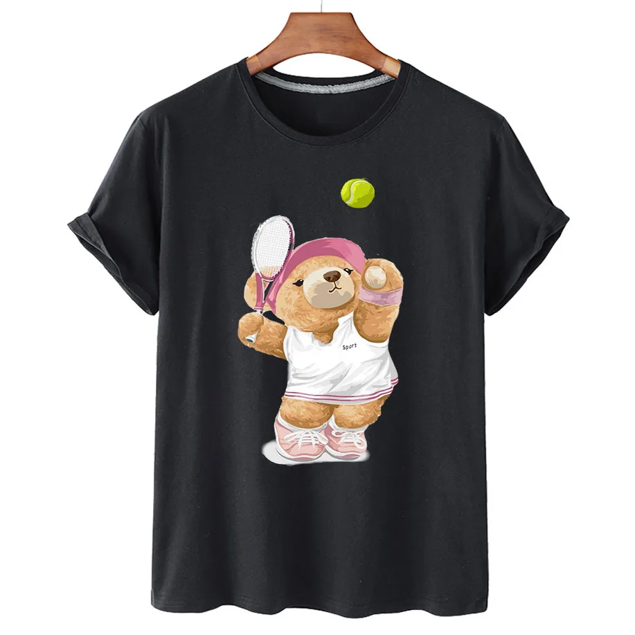 Футболка женская с коротким рукавом и принтом «Медведь»
Футболка женская с коротким рукавом и принтом «Медведь»