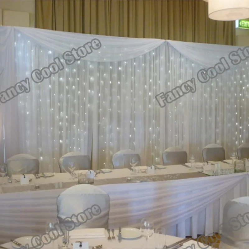 white Wedding starlight Backdrop Curtain with swag with Led Light for Wedding twinkle Decoration
white Wedding starlight Backdrop Curtain with swag with Led Light for Wedding twinkle Decoration
