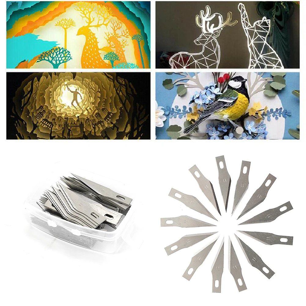 50/100pcs Box-packed Carving Blades Metal Blades For X-acto Exacto Tool SK5 Graver Hobby Style Multi Tool Craft Hand Parts
50/100pcs Box-packed Carving Blades Metal Blades For X-acto Exacto Tool SK5 Graver Hobby Style Multi Tool Craft Hand Parts