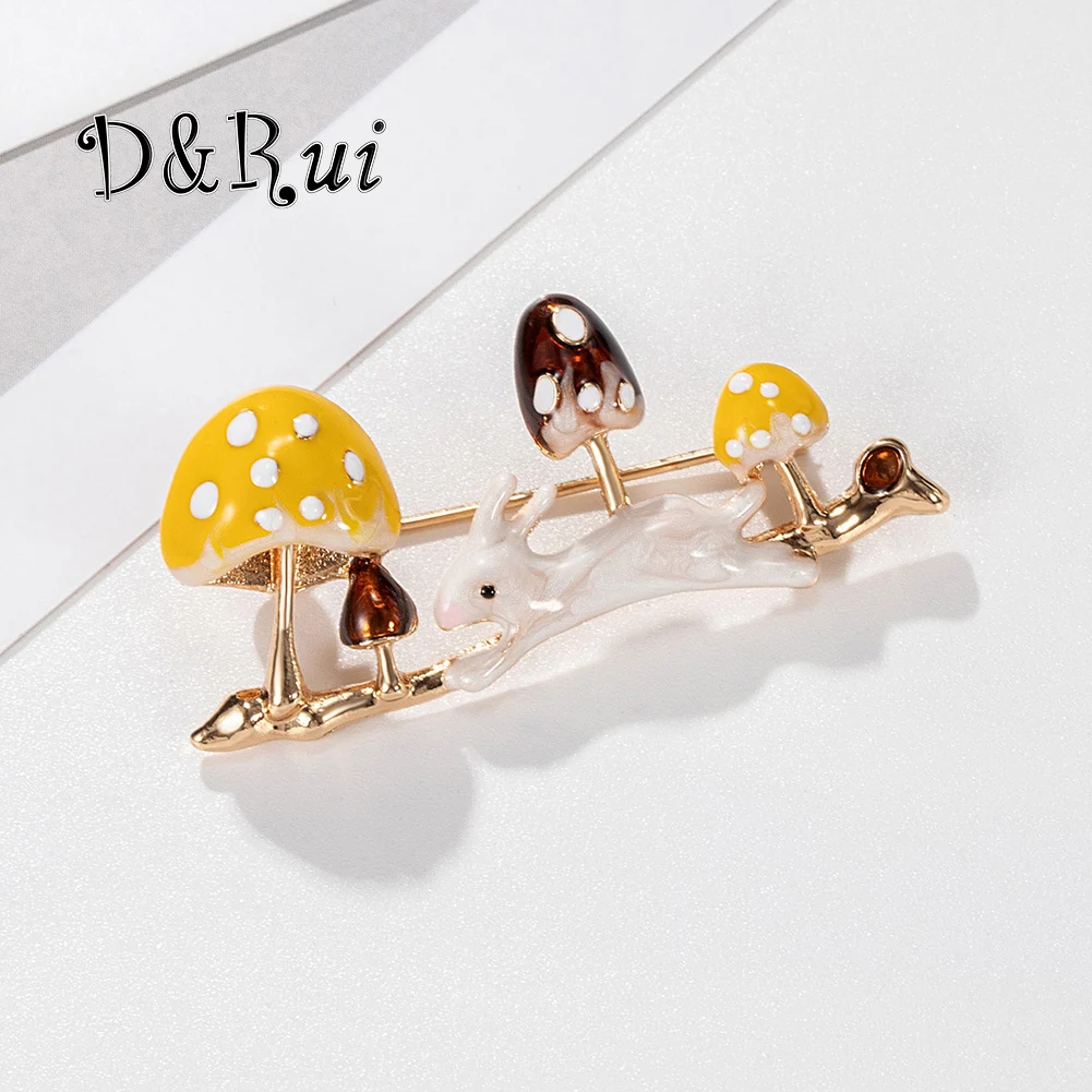 D&Rui New Stylish Running Bunny Brooches Luxurious Mushroom Lapel Pins on Backpack Pin Jewelry Accessories for Women Brooch
D&Rui New Stylish Running Bunny Brooches Luxurious Mushroom Lapel Pins on Backpack Pin Jewelry Accessories for Women Brooch