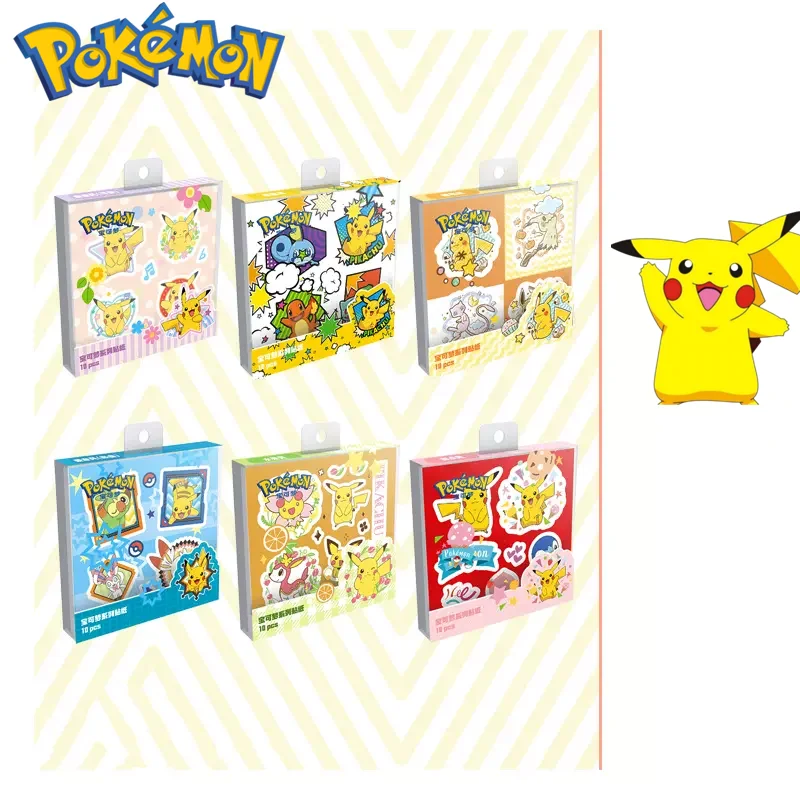 New Pokemon Stickers Anime Peripheral Self-adhesive Hand Account Stickers Cute DIY Stickers Set Pikachu Children's Toy Gift
New Pokemon Stickers Anime Peripheral Self-adhesive Hand Account Stickers Cute DIY Stickers Set Pikachu Children's Toy Gift