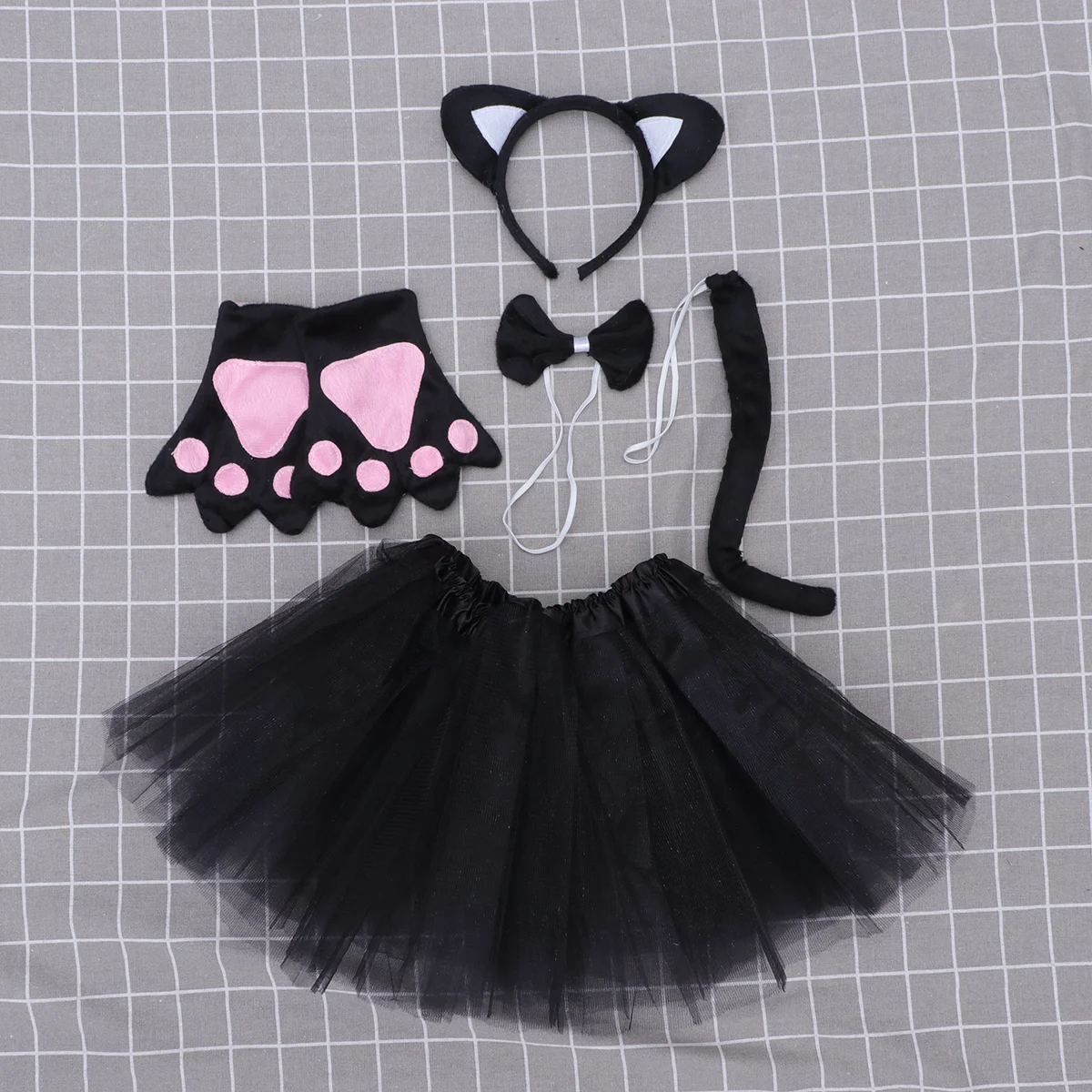 5pcs Headband Tail and Tie Kids Cat Costume Accessories Kids' Costumes Fur Cat Tail Cosplay Set Cat Ears Headband Tail 
5pcs Headband Tail and Tie Kids Cat Costume Accessories Kids' Costumes Fur Cat Tail Cosplay Set Cat Ears Headband Tail