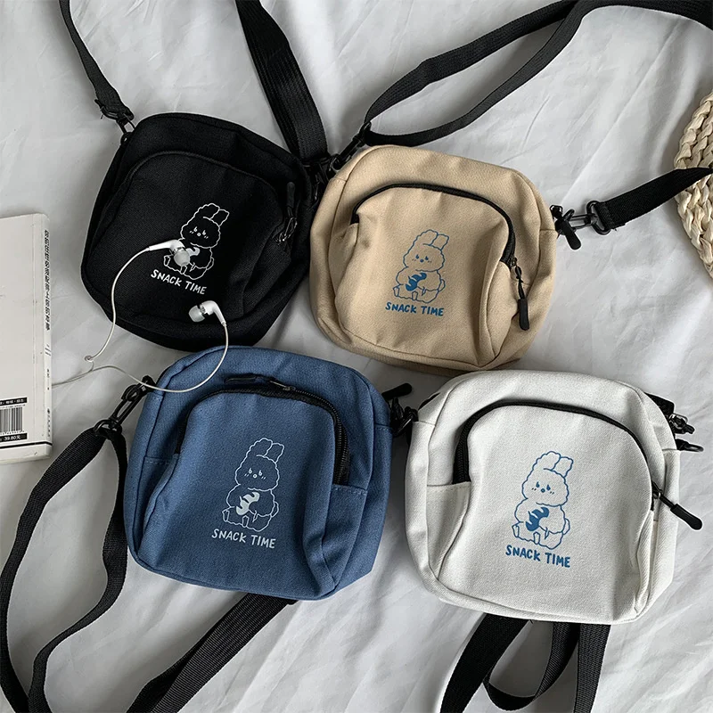 Cute Rabbit Canvas Women Small Crossbody Bag Casual Student Girls Messenger Bags Vintage Ladies Phone Purse Handbag Shoulder Bag
Cute Rabbit Canvas Women Small Crossbody Bag Casual Student Girls Messenger Bags Vintage Ladies Phone Purse Handbag Shoulder Bag