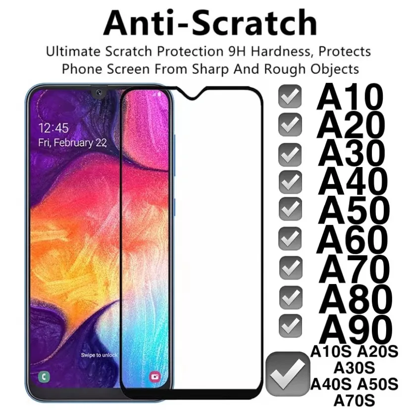 HD tempered glass film for Samsung Galaxy A10 A20 A30 A40 A50 A60 A70 A80 A90 screen protective film A20E A30S A50S
HD tempered glass film for Samsung Galaxy A10 A20 A30 A40 A50 A60 A70 A80 A90 screen protective film A20E A30S A50S