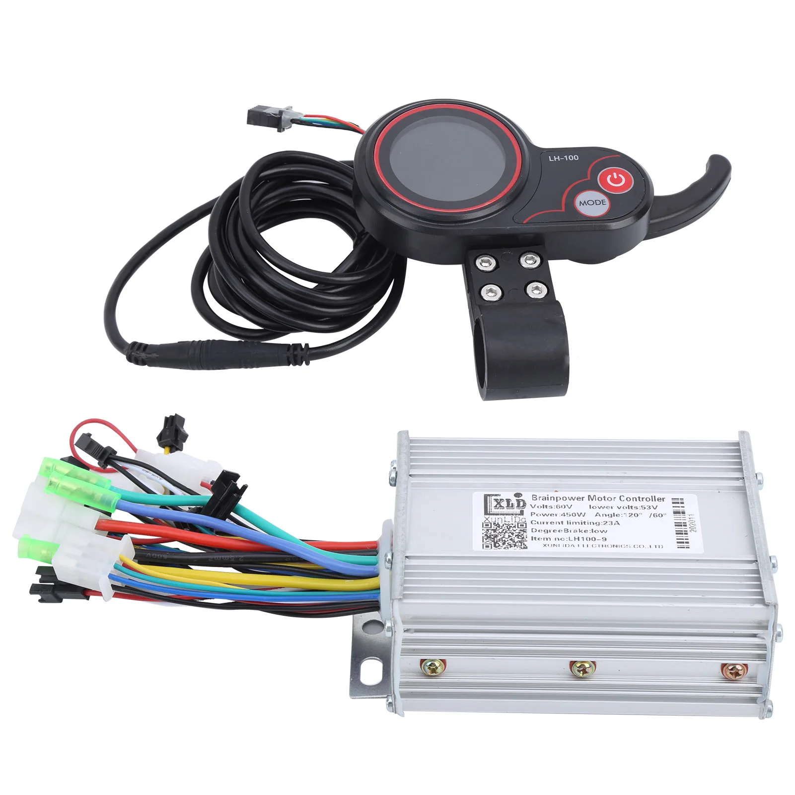 2 in 1 LH100 60V Electric Scooter Motor Controller E-Bike Speed Driver LCD Thumb Shifter
2 in 1 LH100 60V Electric Scooter Motor Controller E-Bike Speed Driver LCD Thumb Shifter