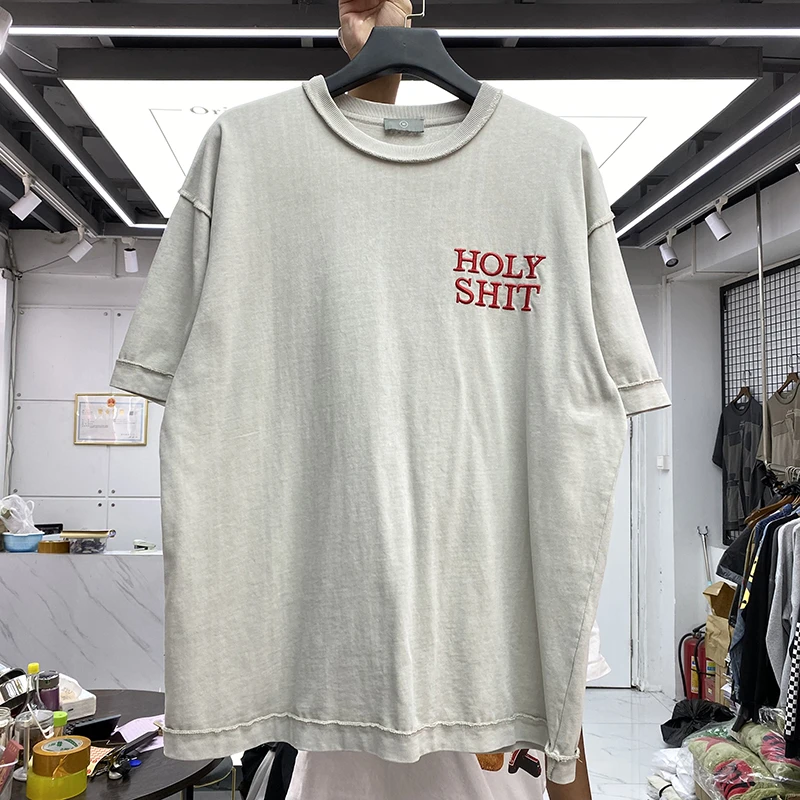 Good Quality Oversized T-shirts Women Short Sleeves Men Clothing Heavy Fabric Fashion Simple Embroidery Letters Men T Shirt
Good Quality Oversized T-shirts Women Short Sleeves Men Clothing Heavy Fabric Fashion Simple Embroidery Letters Men T Shirt