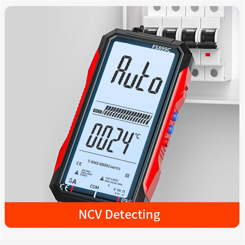 Digital Multimeter 6000 Counts True AC/DC Ammeter Voltmeter Auto Temperature Ohm Hz Capacitance Diode NCV Meter
Digital Multimeter 6000 Counts True AC/DC Ammeter Voltmeter Auto Temperature Ohm Hz Capacitance Diode NCV Meter