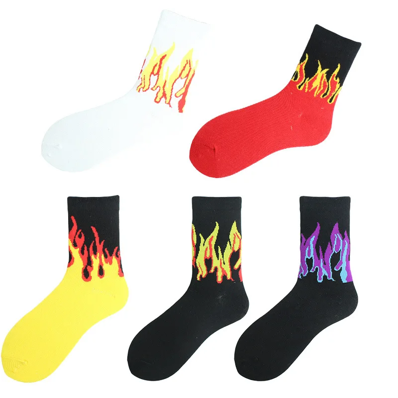 Women Fashion Hip Hop Hit Color on Fire Crew Socks Red Flame Blaze Power Torch Hot Warmth Street Skateboard Cotton Socks
Women Fashion Hip Hop Hit Color on Fire Crew Socks Red Flame Blaze Power Torch Hot Warmth Street Skateboard Cotton Socks