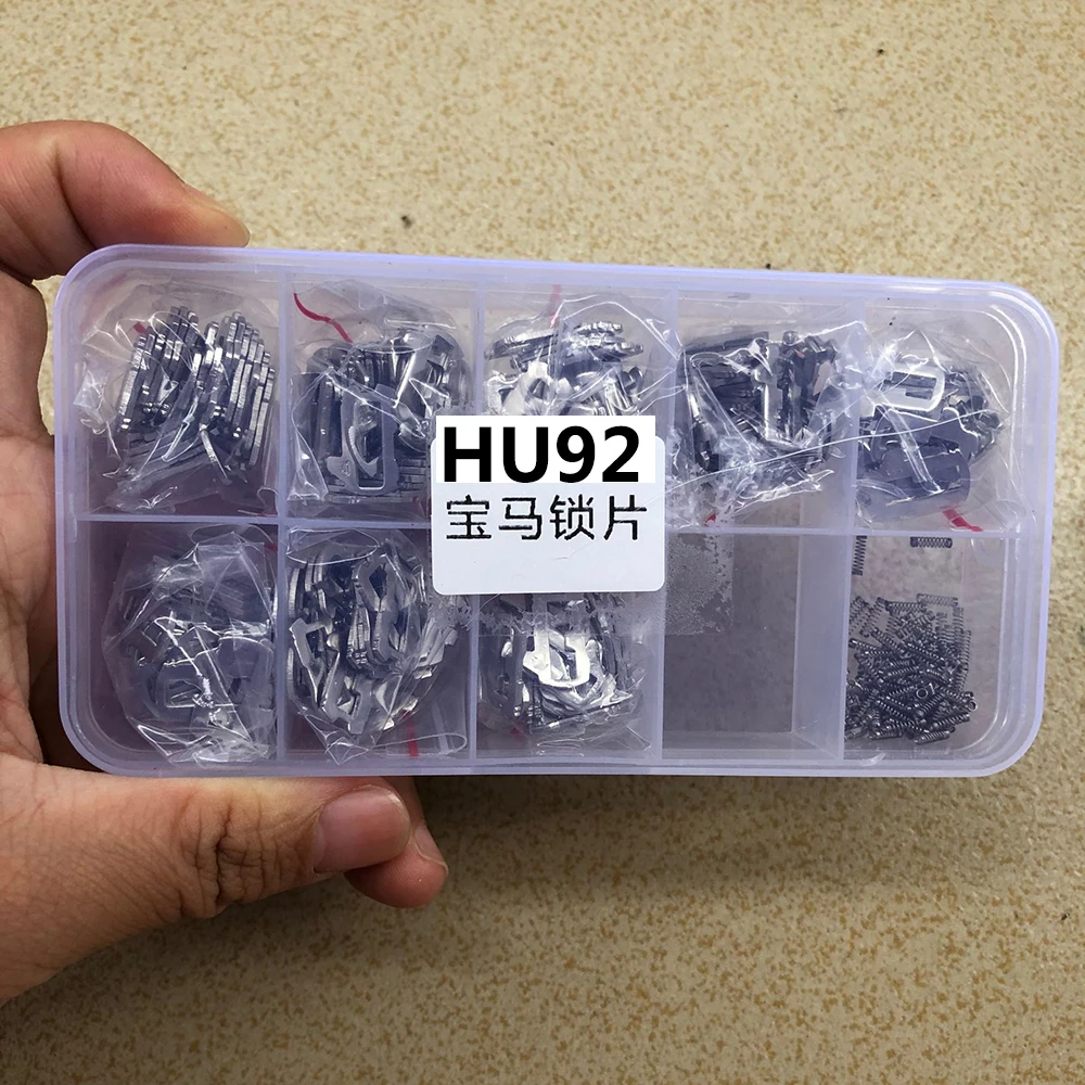 200PCS/LOT Lock Plate for BMW HU92 8 Types Auto Locking Plate Brass/Iron Material Repair Accessaries Kit 10pc With Spring
200PCS/LOT Lock Plate for BMW HU92 8 Types Auto Locking Plate Brass/Iron Material Repair Accessaries Kit 10pc With Spring
