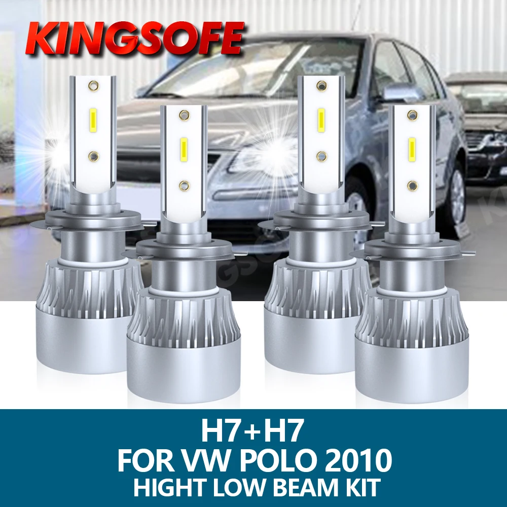 KINGSOFE 4Pcs H7 LED Headlight Car Light 16000LM 6000K White CSP Chip Hight Low Beam Bulbs Kit For Volkswagen VW POLO 2010
KINGSOFE 4Pcs H7 LED Headlight Car Light 16000LM 6000K White CSP Chip Hight Low Beam Bulbs Kit For Volkswagen VW POLO 2010