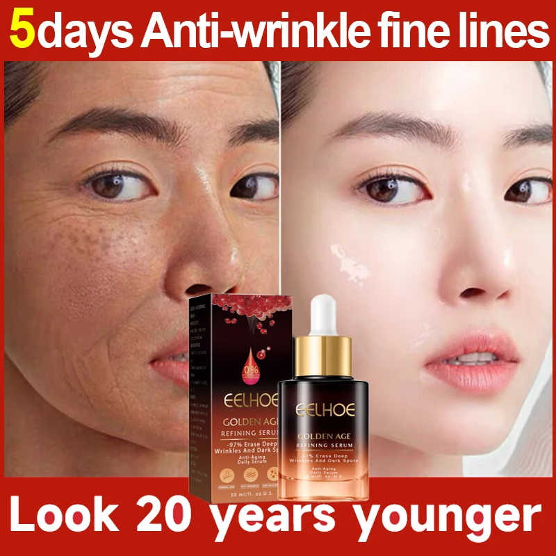 Effective Anti-ageing Facial Serum Remove Face Wrinkle Crow's Feet Fine Lines Around the Neck Fade Eyes Skin Care Essence Liquid
Effective Anti-ageing Facial Serum Remove Face Wrinkle Crow's Feet Fine Lines Around the Neck Fade Eyes Skin Care Essence Liquid
