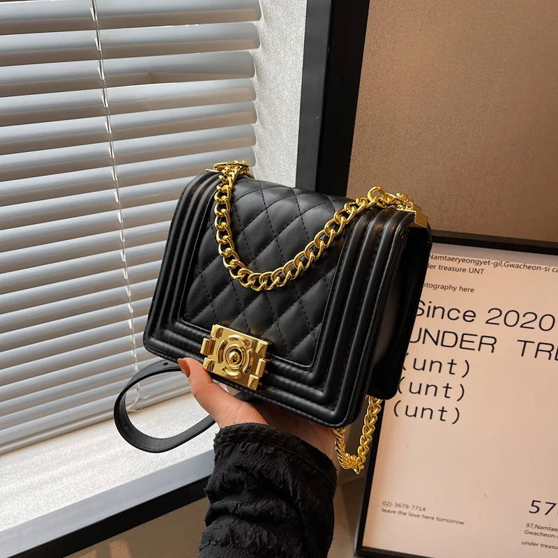 High Quality Women's Bag New Handbag and Purse Chain One Shoulder Messenger Bag Luxury Designer Rhombic Lattice Bags for Women
High Quality Women's Bag New Handbag and Purse Chain One Shoulder Messenger Bag Luxury Designer Rhombic Lattice Bags for Women