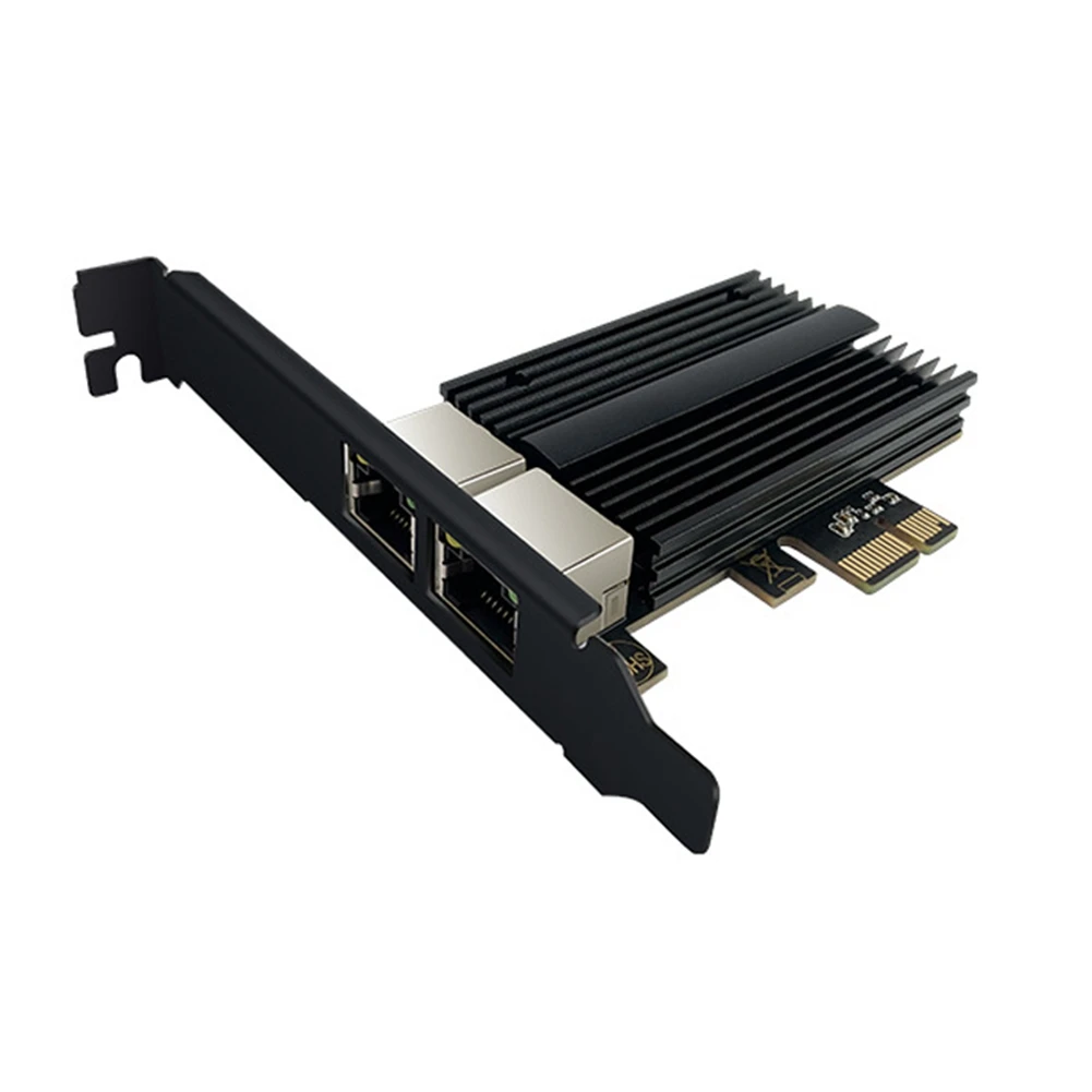 PCIe сетевой адаптер с двумя портами 2,5G/1G/100 Мбит/с PCI Express I225V Gigabit Ethernet Card RJ45 LAN адаптер без драйвера
PCIe сетевой адаптер с двумя портами 2,5G/1G/100 Мбит/с PCI Express I225V Gigabit Ethernet Card RJ45 LAN адаптер без драйвера