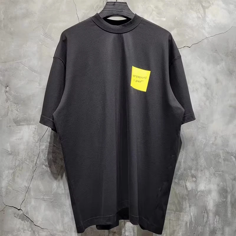 New Vetements Sticky Note Designer Yellow Signature Postit T-shirt Men Women Oversized Vintage VTM T Shirt Tees Harajuku
New Vetements Sticky Note Designer Yellow Signature Postit T-shirt Men Women Oversized Vintage VTM T Shirt Tees Harajuku