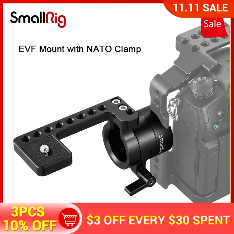 SmallRig Quick Release Stabilizer EVF Mount with NATO Clamp For DSLR Monitor Viewfinder Support EVF Mount 1594
SmallRig Quick Release Stabilizer EVF Mount with NATO Clamp For DSLR Monitor Viewfinder Support EVF Mount 1594