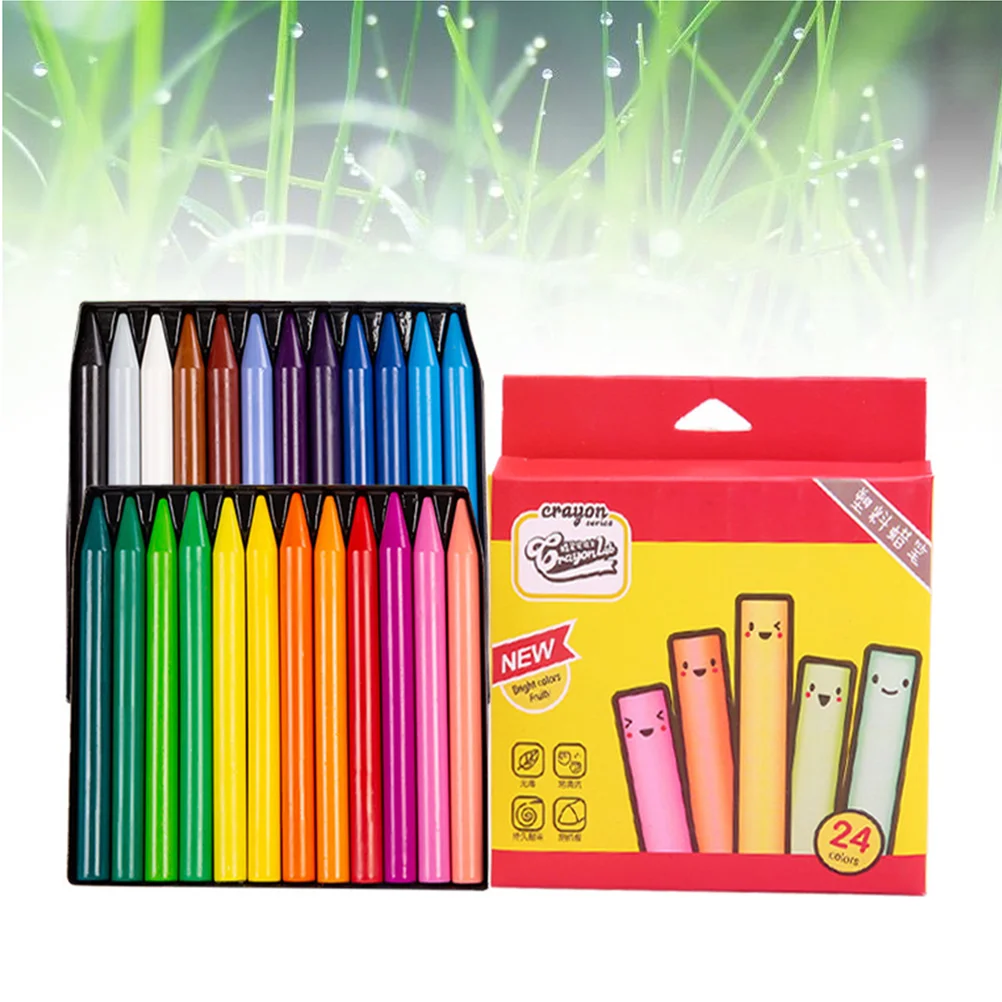 24 Pcs Kids Plastic Crayon 24 Colors Round Plastic Crayon Oil Painting Color Pen School Supplies for Students Kid Child
24 Pcs Kids Plastic Crayon 24 Colors Round Plastic Crayon Oil Painting Color Pen School Supplies for Students Kid Child