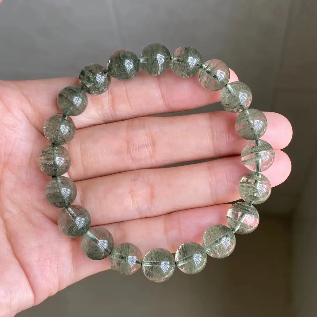 9mm Natural Green Phantom Quartz Bracelet For Women Lady Men Luck Gift Crystal Clear Gemstone Round Beads Jewelry Strands AAAAA
9mm Natural Green Phantom Quartz Bracelet For Women Lady Men Luck Gift Crystal Clear Gemstone Round Beads Jewelry Strands AAAAA