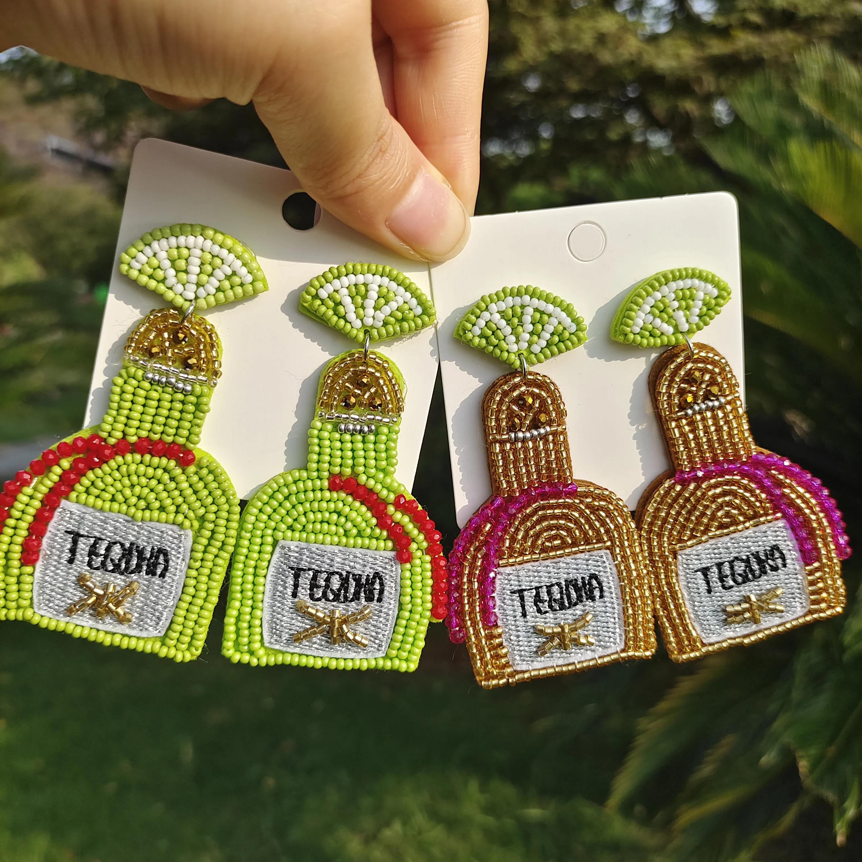 Vedawas Tequila with Lime Earrings For Women Handmade Beaded Statement Drop Earrings Super Fun Party Jewelry Accessories Trendy
Vedawas Tequila with Lime Earrings For Women Handmade Beaded Statement Drop Earrings Super Fun Party Jewelry Accessories Trendy