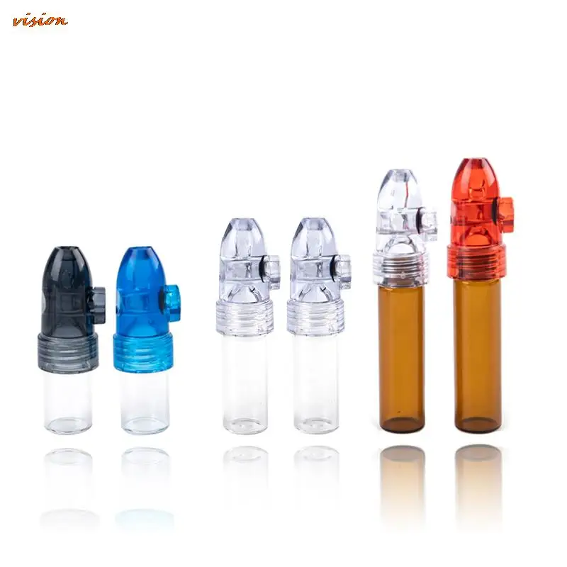Plastic Glass Snuff Dispenser Rocket Snorter Sunff Snorter Sniffer Color Random Easy Portable Snuff Mini Pipe
Plastic Glass Snuff Dispenser Rocket Snorter Sunff Snorter Sniffer Color Random Easy Portable Snuff Mini Pipe