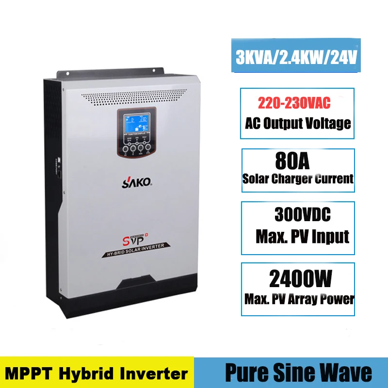 SUNON E 3KVA Solar Inverter Pure Sine Wave 50A PWM Solar Off-grid Inverter Control Generation System Integrated Machine
SUNON E 3KVA Solar Inverter Pure Sine Wave 50A PWM Solar Off-grid Inverter Control Generation System Integrated Machine