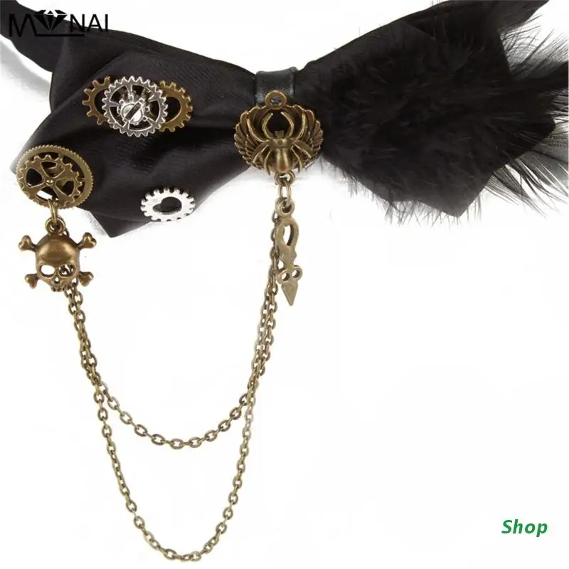 L5YC Women Punk Bowknot Choker Necklace Lolita Collar Hollween Harajuku Accessories
L5YC Women Punk Bowknot Choker Necklace Lolita Collar Hollween Harajuku Accessories