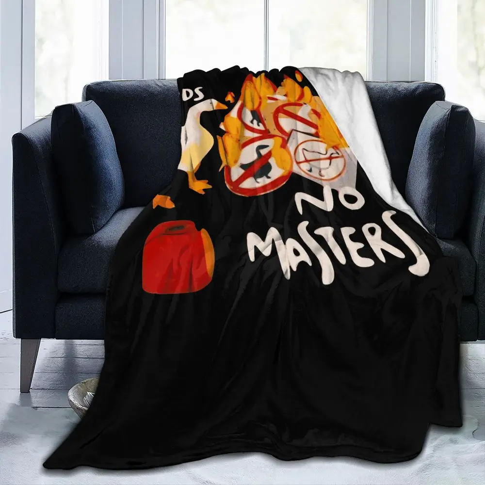 Manta de Lana divertida para cama, sofá, colcha de 150x125cm, Untitled Goose Game No God No Master Meme
Manta de Lana divertida para cama, sofá, colcha de 150x125cm, Untitled Goose Game No God No Master Meme