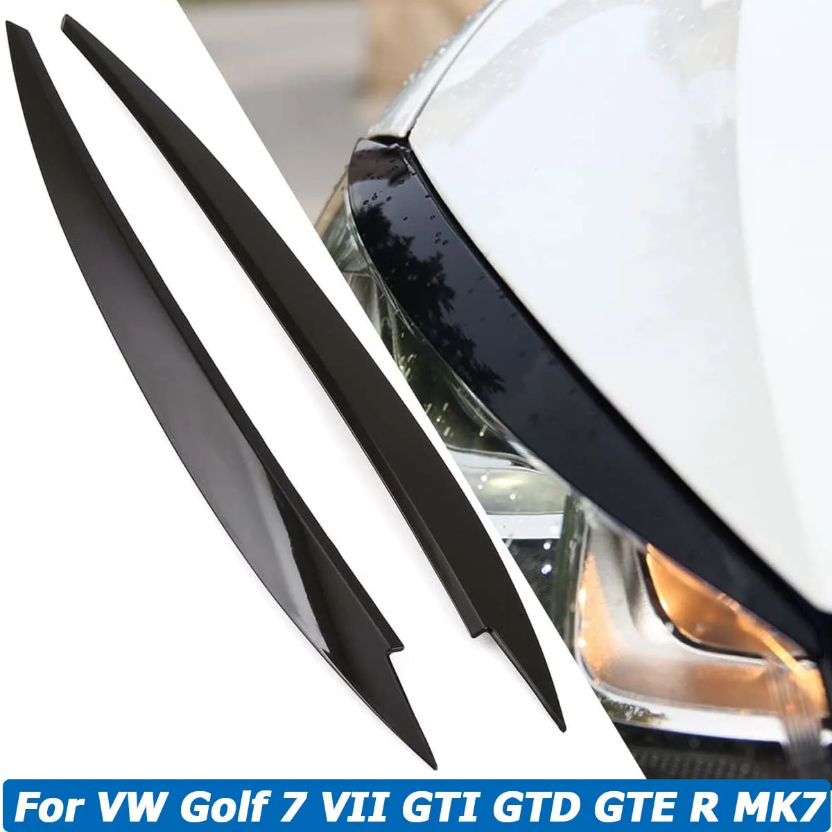 Передняя фара, накладка на веко для бровей, наклейка для Volkswagen VW Golf 7 VII GTI GTD GTE R MK7 2013-2017, автомобильные аксессуары
Передняя фара, накладка на веко для бровей, наклейка для Volkswagen VW Golf 7 VII GTI GTD GTE R MK7 2013-2017, автомобильные аксессуары