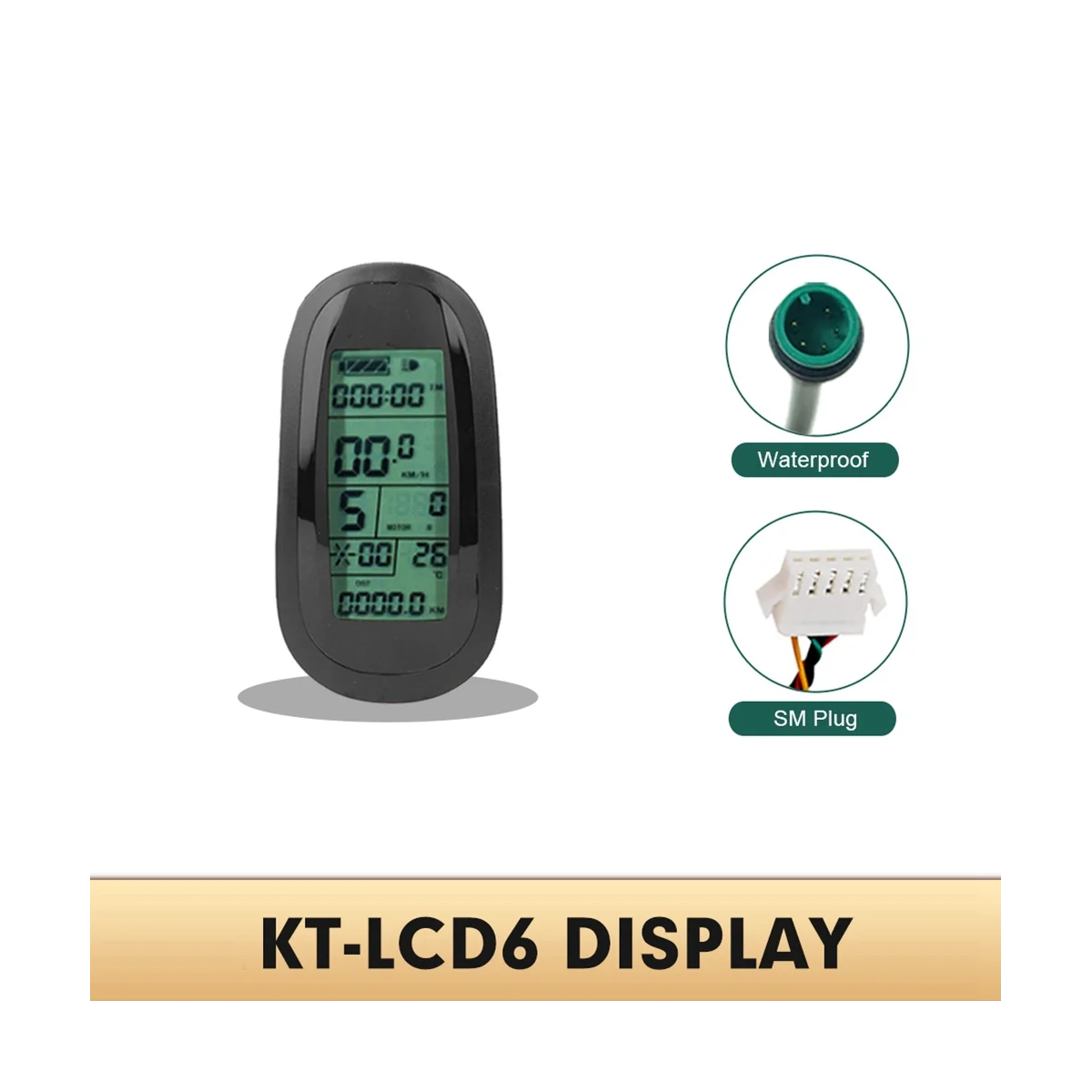 Ebike 24V 36V 48V 72V KT-LCD6 Display Intelligent Control Panel with USB for Electric Bicycle Conversion Kit,Waterproof
Ebike 24V 36V 48V 72V KT-LCD6 Display Intelligent Control Panel with USB for Electric Bicycle Conversion Kit,Waterproof