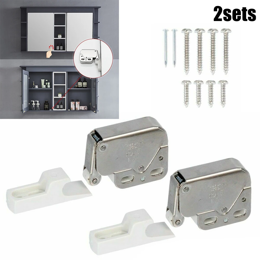 2pcs Self-locking Door Boat Mini Push Catch Latch Cabinets Caravan Motorhome Cupboard Doors Cupboard Lock With Cross Keys
2pcs Self-locking Door Boat Mini Push Catch Latch Cabinets Caravan Motorhome Cupboard Doors Cupboard Lock With Cross Keys