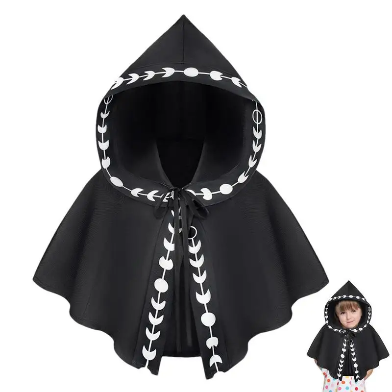 Halloween Hooded Cloak Men Women Cosplay Short Cape With Print Tie Fastening Design Cosplay Costume For Dress-Up Halloween
Halloween Hooded Cloak Men Women Cosplay Short Cape With Print Tie Fastening Design Cosplay Costume For Dress-Up Halloween