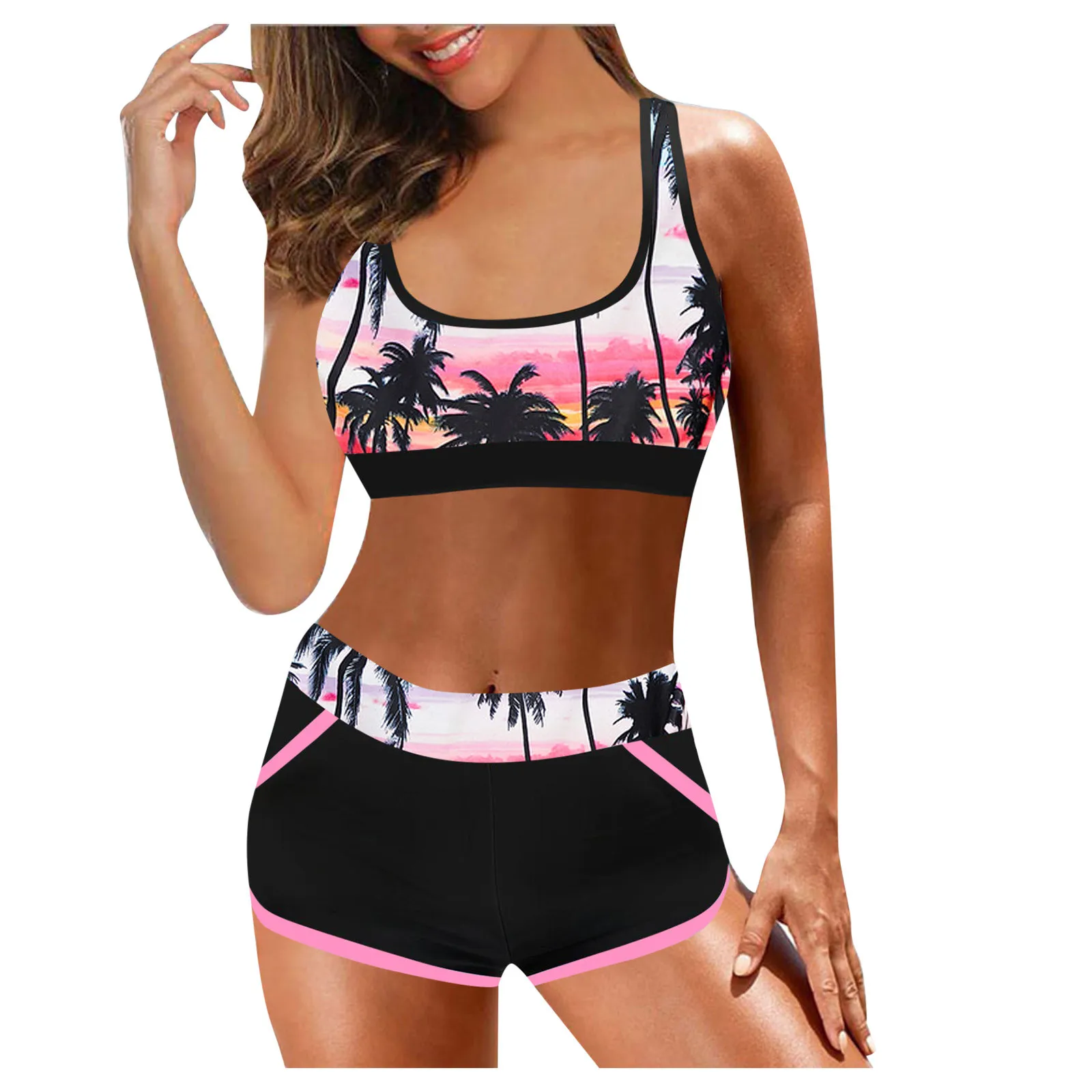 Split Digital Beachwear High Swimwear Set Print Waist Swimsuit Women Bikini Swimwears Tankinis Set Swimwears crochet bikini
Split Digital Beachwear High Swimwear Set Print Waist Swimsuit Women Bikini Swimwears Tankinis Set Swimwears crochet bikini