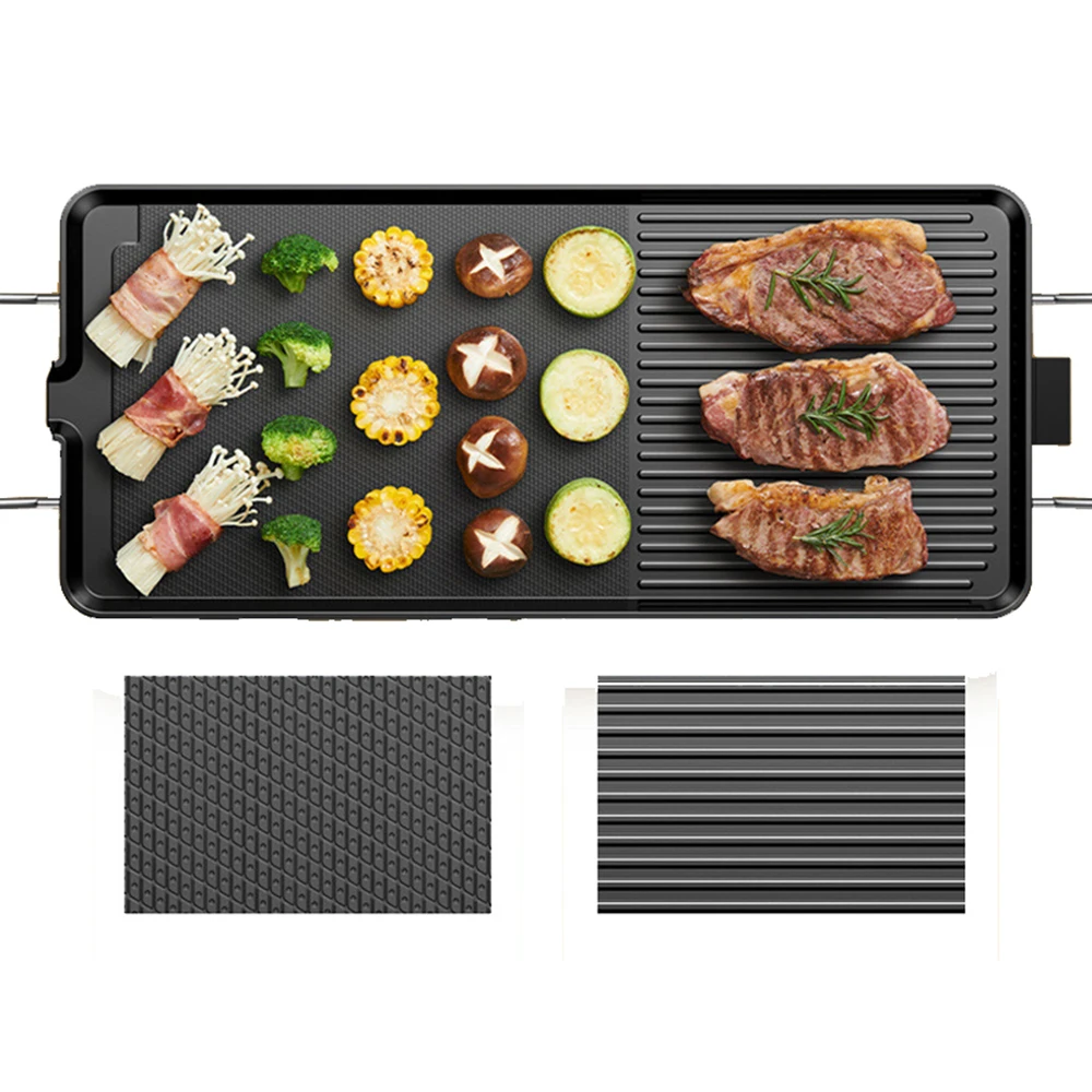 Non-Stick Electric BBQ Electric Grill Smokeless Barbecue Machine Baking Hotplate Teppanyaki Household Tools flat baking tray
Non-Stick Electric BBQ Electric Grill Smokeless Barbecue Machine Baking Hotplate Teppanyaki Household Tools flat baking tray