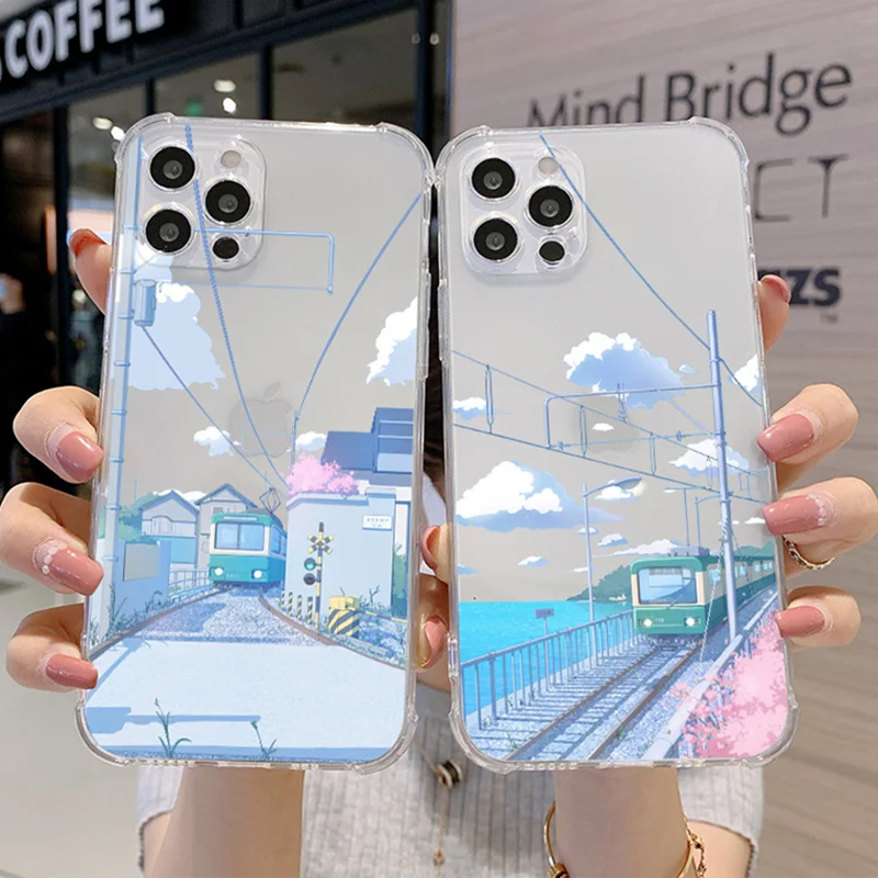 Hokkaido Landscape Illustration Seaside Train Phone Case for iPhone11 12 13 Pro MAX XS X XR SE20 7 8 Plus Shockproof Soft Case
Hokkaido Landscape Illustration Seaside Train Phone Case for iPhone11 12 13 Pro MAX XS X XR SE20 7 8 Plus Shockproof Soft Case